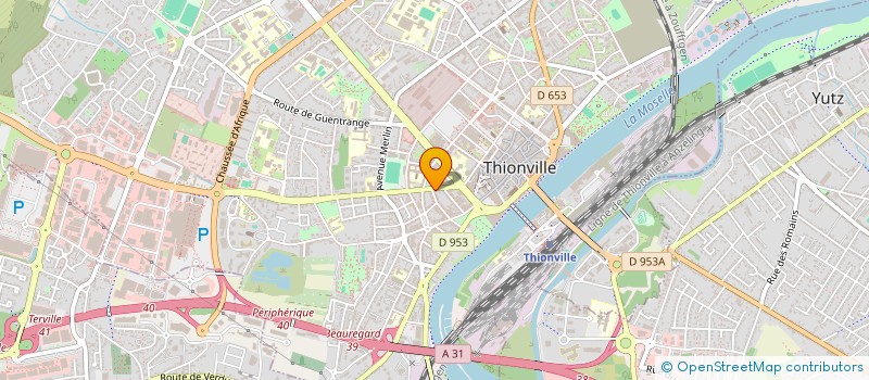 localisation de l'entreprise SCI MANGIN à THIONVILLE