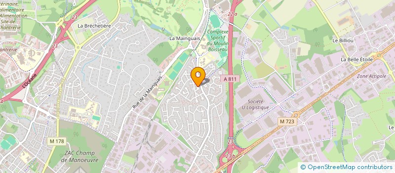 localisation de l'entreprise SCI MANGIN  CARQUEFOU