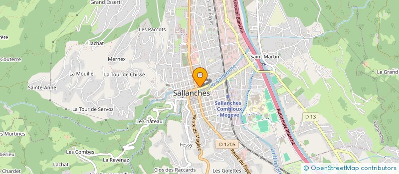 localisation de l'entreprise SCI MANGOUS à SALLANCHES