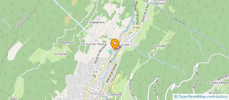 localisation de l'entreprise SCI MANHATAN  ALLEVARD