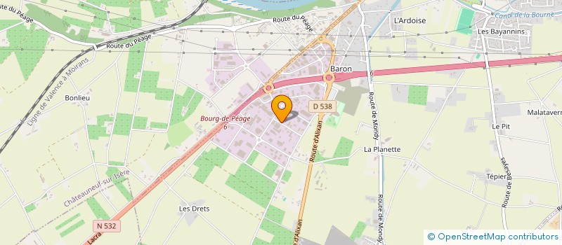 localisation de l'entreprise SCI MANHATAN  BOURG-DE-PEAGE