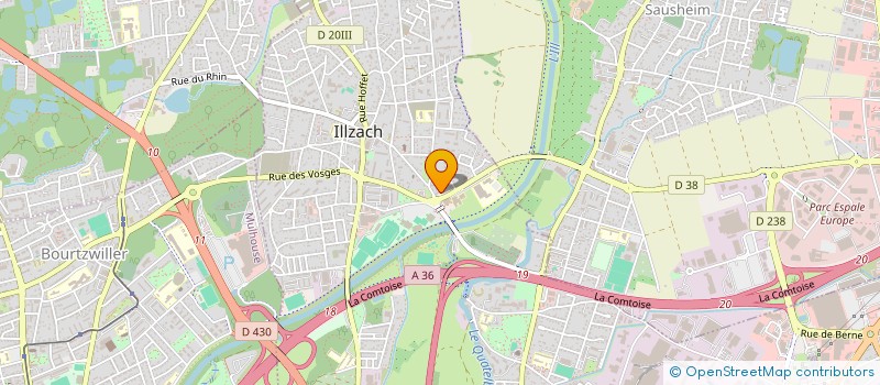 localisation de l'entreprise SCI MANHATTAN  ILLZACH