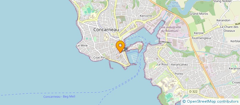 localisation de l'entreprise SCI MANI 2  CONCARNEAU