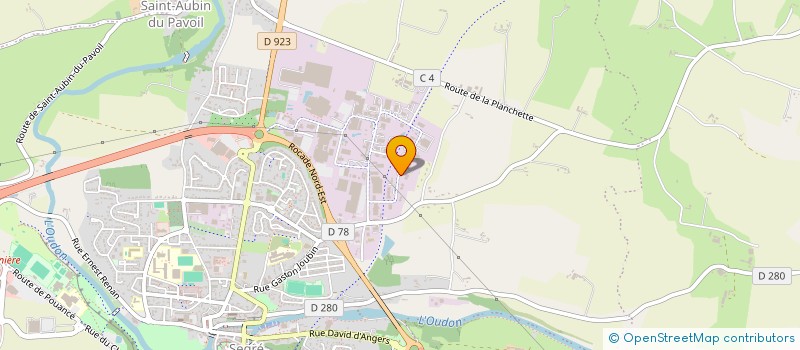 localisation de l'entreprise SCI MANI à SEGRE-EN-ANJOU BLEU