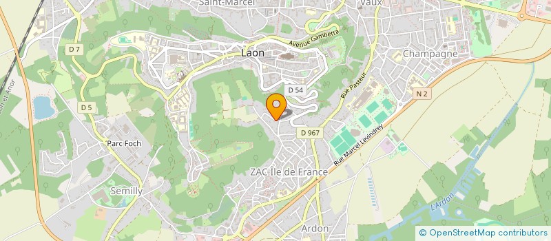 localisation de l'entreprise SCI MANI à LAON