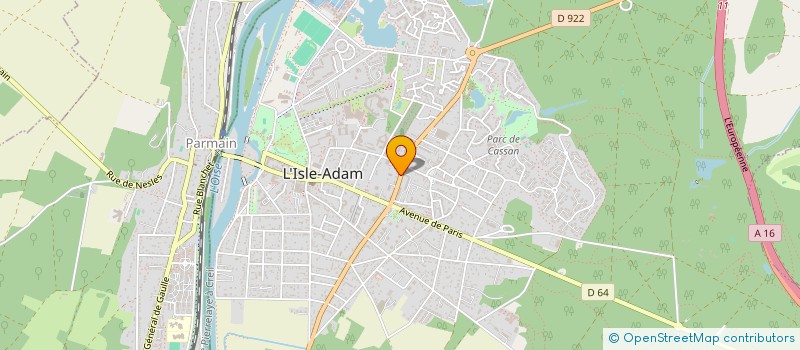 localisation de l'entreprise SCI MANI CHLOE  L'ISLE-ADAM