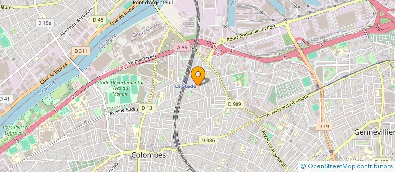 localisation de l'entreprise SCI MANIA à COLOMBES