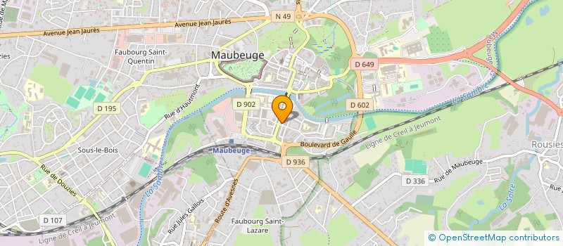 localisation de l'entreprise SCI MANIANNA  MAUBEUGE