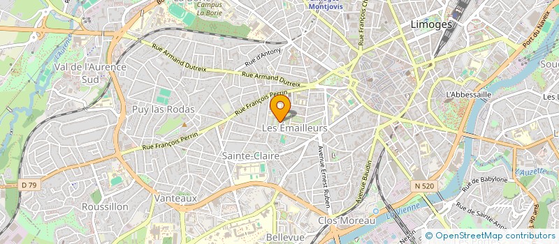 localisation de l'entreprise SCI MANIBA à LIMOGES