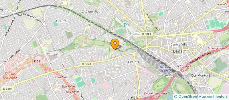 localisation de l'entreprise SCI MANIBA  LENS