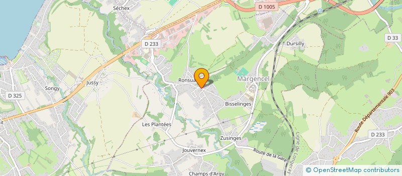 localisation de l'entreprise SCI MANIBAT  MARGENCEL