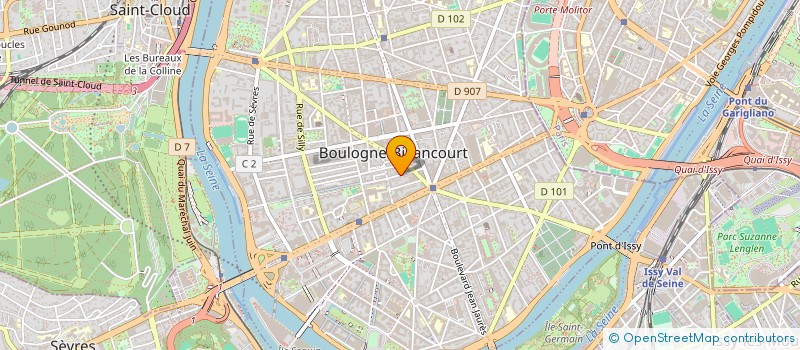 localisation de l'entreprise SCI MANIBE à BOULOGNE-BILLANCOURT
