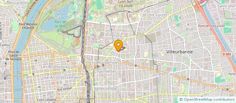 localisation de l'entreprise SCI MANIC  VILLEURBANNE