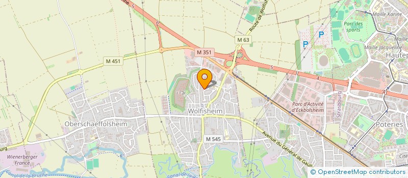 localisation de l'entreprise SCI MANIC  WOLFISHEIM