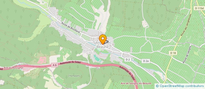 localisation de l'entreprise SCI MANIERE LAURY  SAVIGNY-LES-BEAUNE