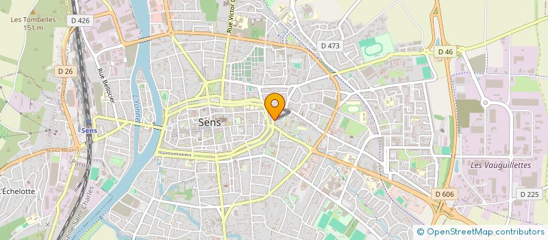 localisation de l'entreprise SCI MANIGOD  SENS