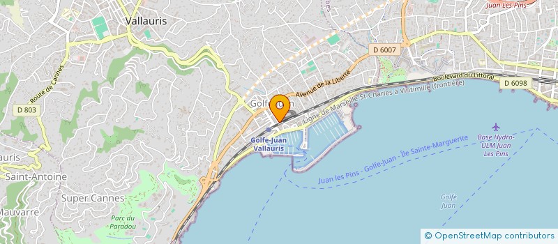 localisation de l'entreprise SCI MANIMAVI à VALLAURIS