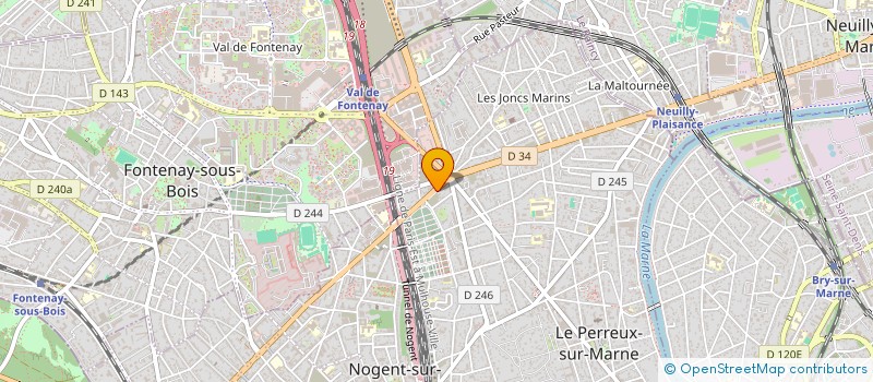 localisation de l'entreprise SCI MANIN 63  LE PERREUX-SUR-MARNE