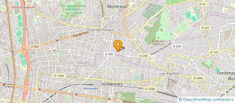 localisation de l'entreprise SCI MANIO à MONTREUIL