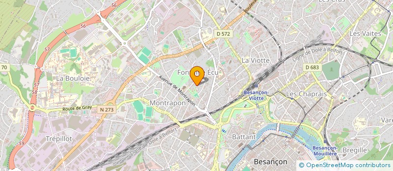 localisation de l'entreprise SCI MANIP 25  BESANCON