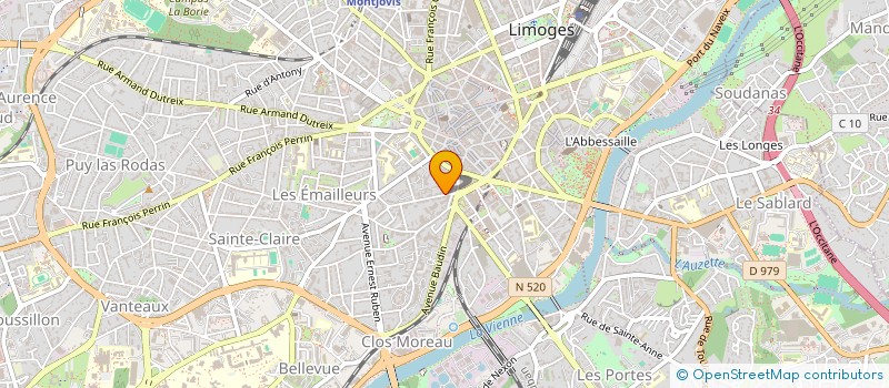 localisation de l'entreprise SCI MANISABLON à LIMOGES