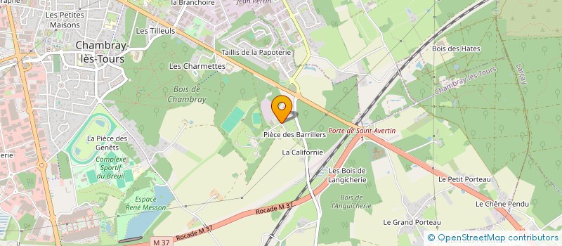 localisation de l'entreprise SCI MANITOBA  CHAMBRAY-LES-TOURS