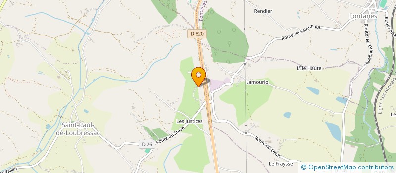 localisation de l'entreprise SCI MANITRON  SAINT-PAUL-FLAUGNAC