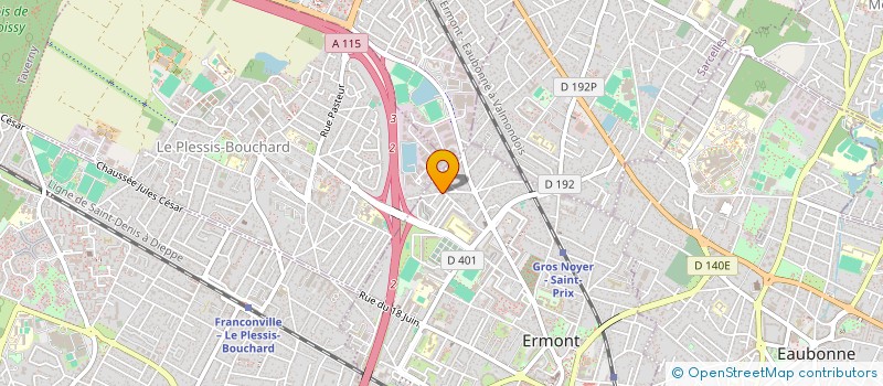 localisation de l'entreprise SCI MANJON à ERMONT