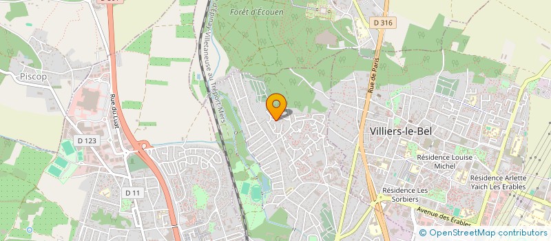 localisation de l'entreprise SCI MANN  SARCELLES