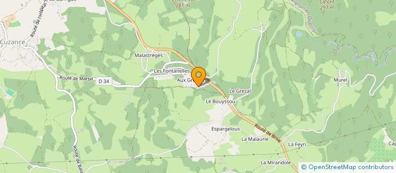 localisation de l'entreprise SCI MANNAO  CUZANCE