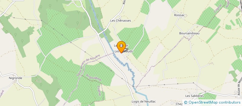 localisation de l'entreprise SCI MANO VOYAGEUR à SAINT GENIS D'HIERSAC