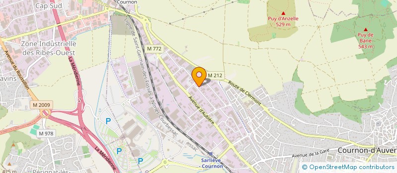 localisation de l'entreprise SCI MANOCLA  COURNON-D'AUVERGNE