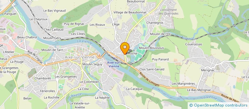 localisation de l'entreprise SCI MANODOST à AIXE-SUR-VIENNE
