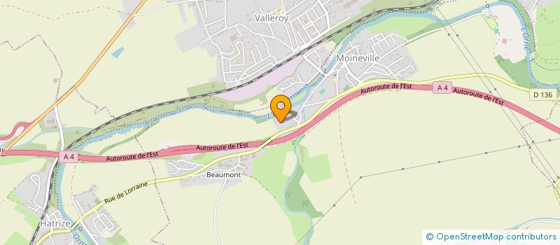 localisation de l'entreprise SCI MANOE  MOINEVILLE