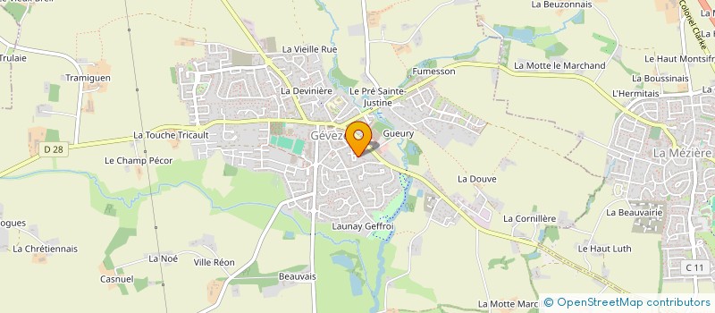 localisation de l'entreprise SCI MANOER  GEVEZE