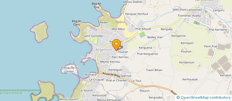 localisation de l'entreprise SCI MANOIR DE KERRIOU  LANDUNVEZ
