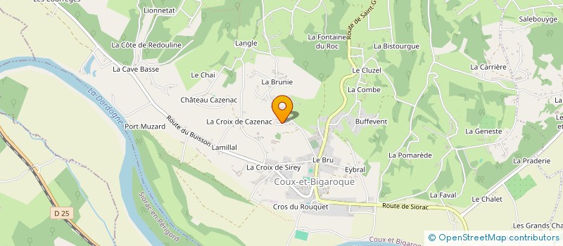 localisation de l'entreprise SCI MANOIR DE LA BRUNIE à COUX ET BIGAROQUE-MOUZENS