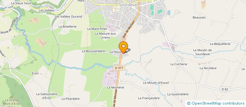 localisation de l'entreprise SCI MANOIR DE LA HOUSSAYE  SOURDEVAL