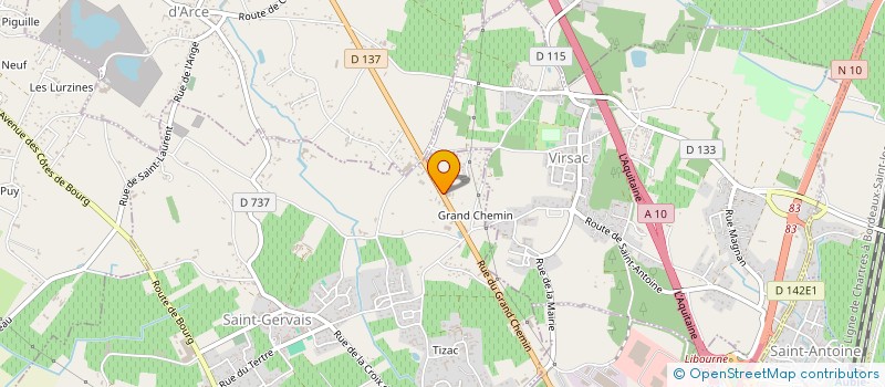 localisation de l'entreprise SCI MANOIR DE SAINT GERVAIS  SAINT-GERVAIS