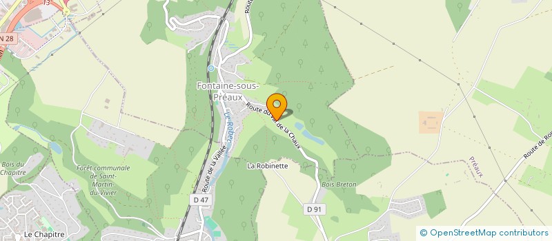 localisation de l'entreprise SCI MANOIR DE WADDINGTON  FONTAINE-SOUS-PREAUX