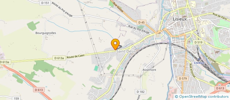 localisation de l'entreprise SCI MANOIR DES IFS  SAINT-DESIR