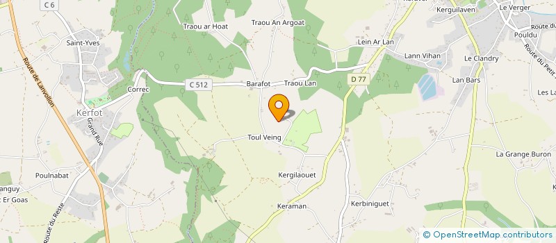 localisation de l'entreprise SCI MANOIR DU LAUNAY  PLOUEZEC