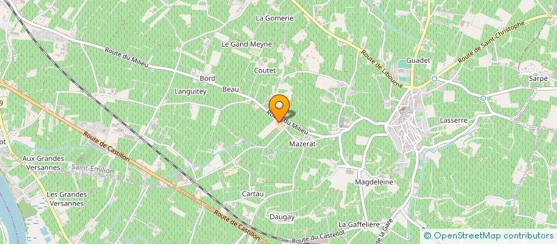 localisation de l'entreprise SCI MANOIR SAINT EMILION  SAINT-EMILION