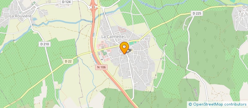 localisation de l'entreprise SCI MANOLAU  LA CALMETTE