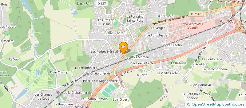 localisation de l'entreprise SCI MANOLETTE  VILLANDRY