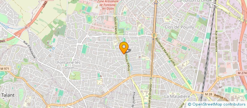 localisation de l'entreprise SCI MANON  FONTAINE-LES-DIJON