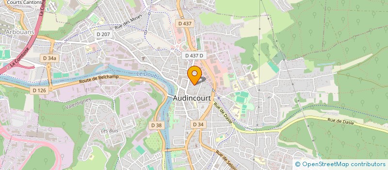 localisation de l'entreprise SCI MANON  AUDINCOURT