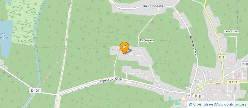 localisation de l'entreprise SCI MANON à LE PORGE