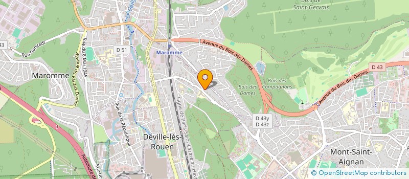 localisation de l'entreprise SCI MANON  DEVILLE-LES-ROUEN