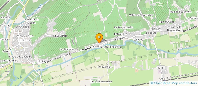 localisation de l'entreprise SCI MANON  NOIZAY